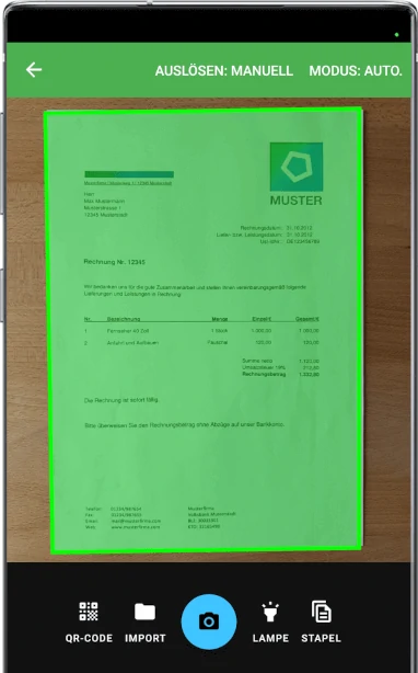 Fertige Scan SDK UI Komponente