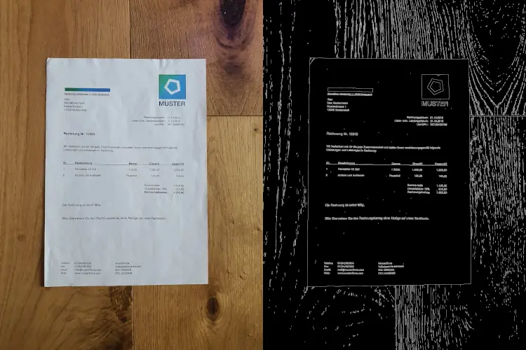 Canny edge detection shows weak result due to noise of the background on the right