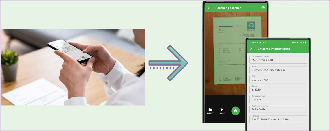 Fotoüberweisung in Banking Apps integrieren